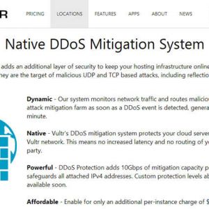 Vultr 开始提供DDOS保护了 按小时计费