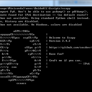 Python3+Scapy安装使用教程